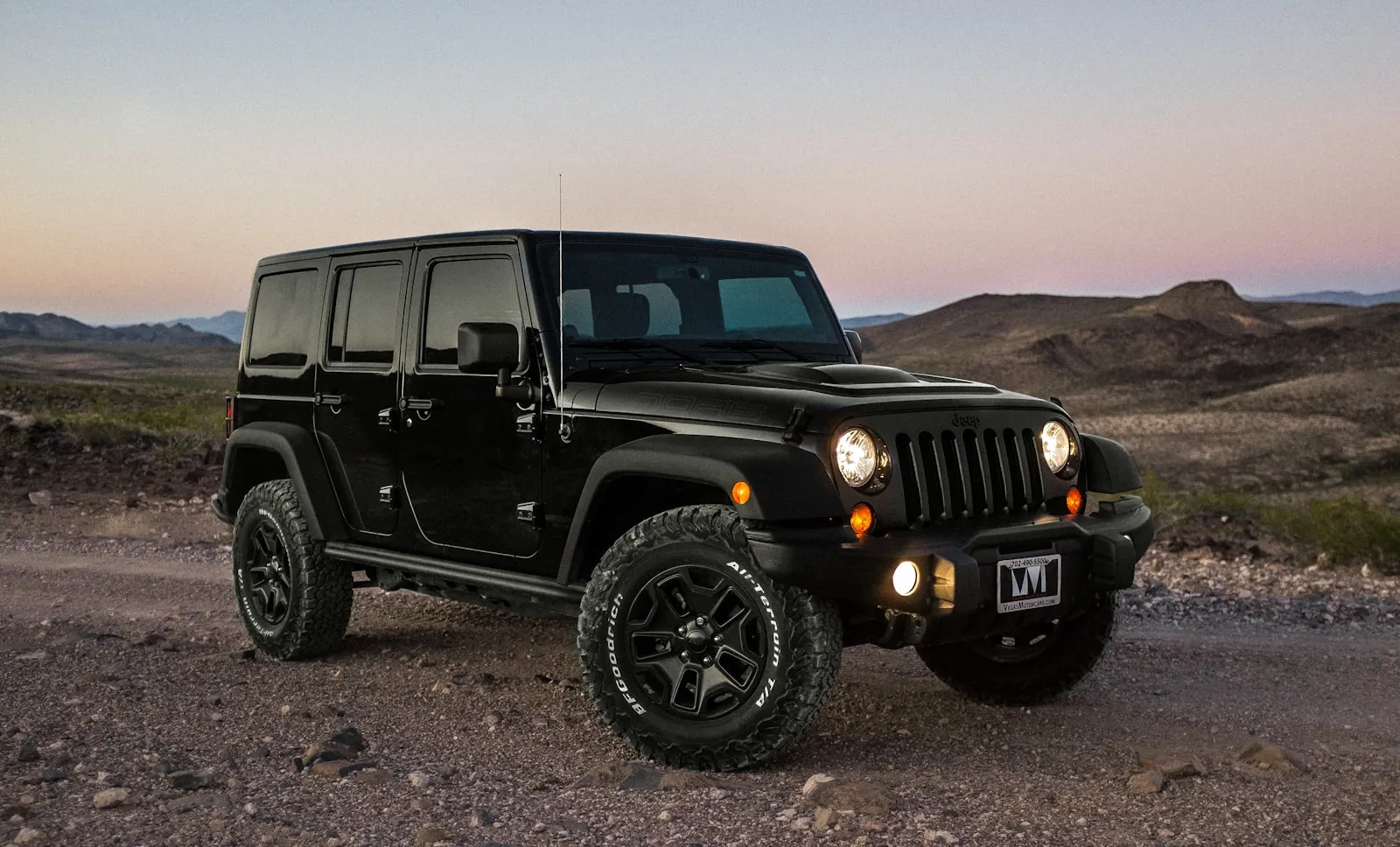Black Jeep Wrangler — Wrangler JK install context