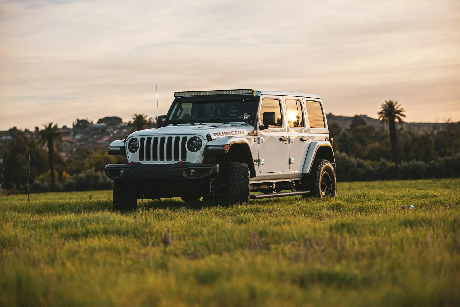 White Jeep Wrangler — Wrangler JL install context