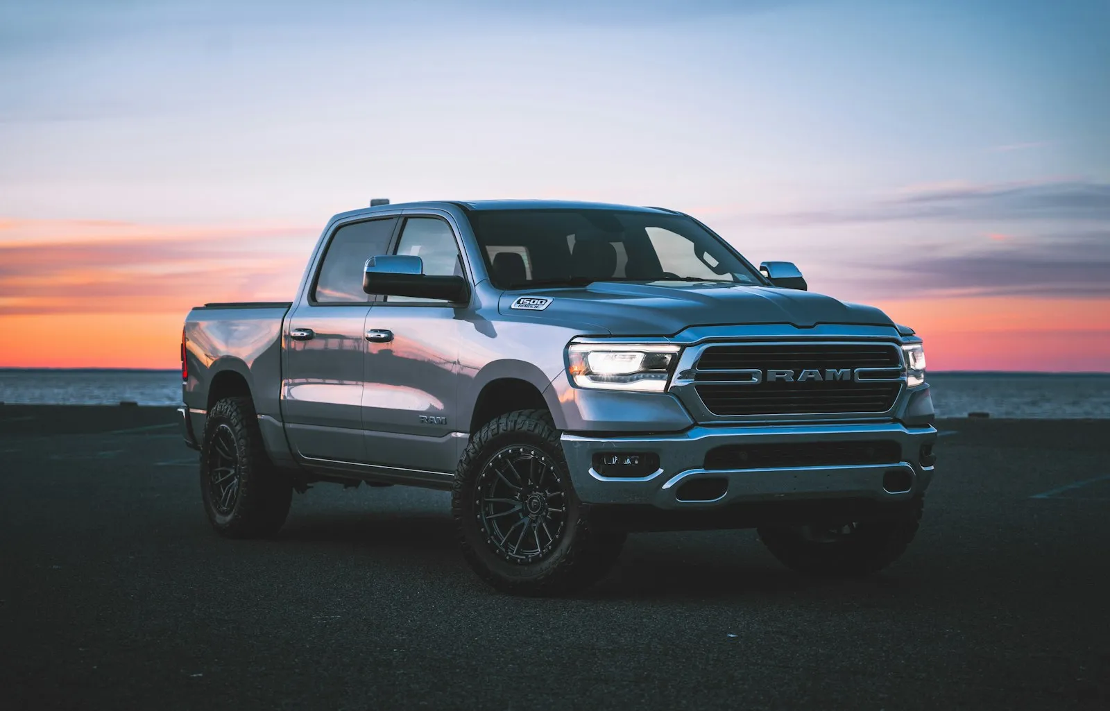 Silver Ram pickup truck — the typical pickup install application for the Kleinn 230 entry-tier kit