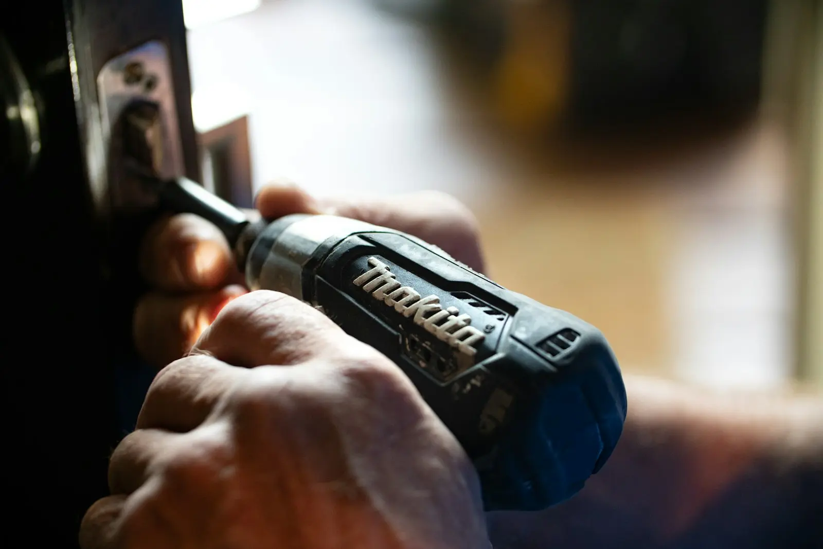 Blue and black Makita-style cordless drill — Makita LXT 18V platform for pro-grade portable horn kits