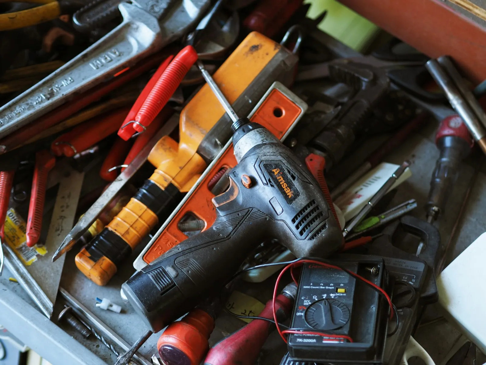 Black-and-orange cordless drill — Home Depot's Ridgid 18V platform