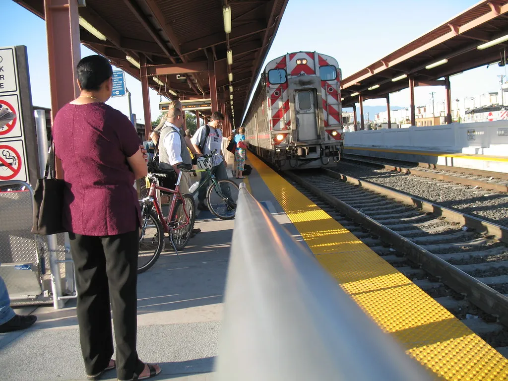 Locomotive at San Jose Diridon Station — the freight-train sound the Extreme Series imitates