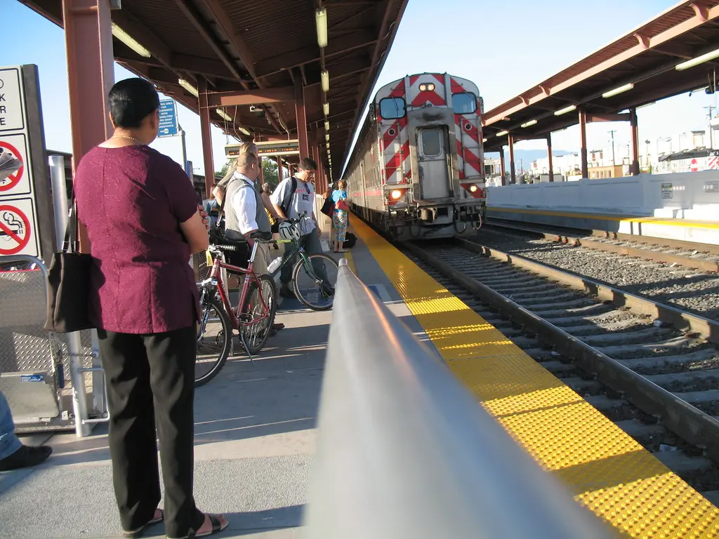 Locomotive at San Jose Diridon Station — the freight-train sound the Extreme Series imitates