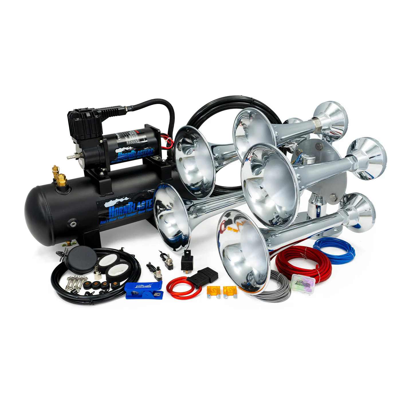 HornBlasters Admiral 544K complete train horn kit overview