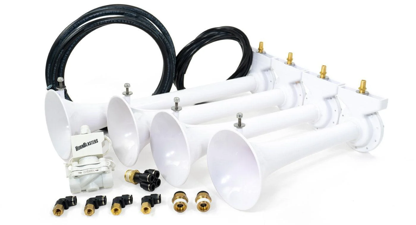 HornBlasters Shocker XL four-trumpet horn set