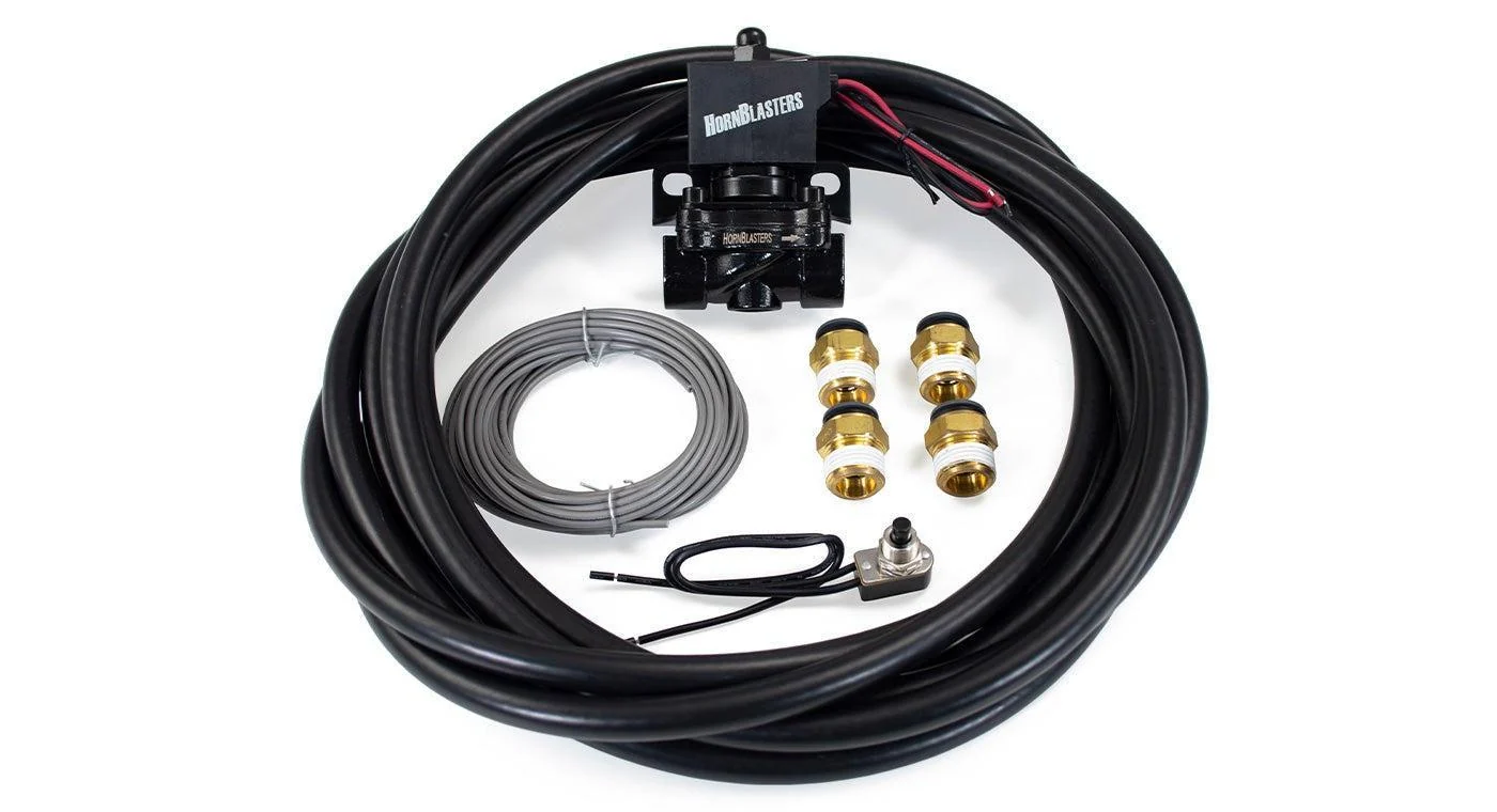 King 3 544K kit air valve, 1/2 inch air line and brass fittings
