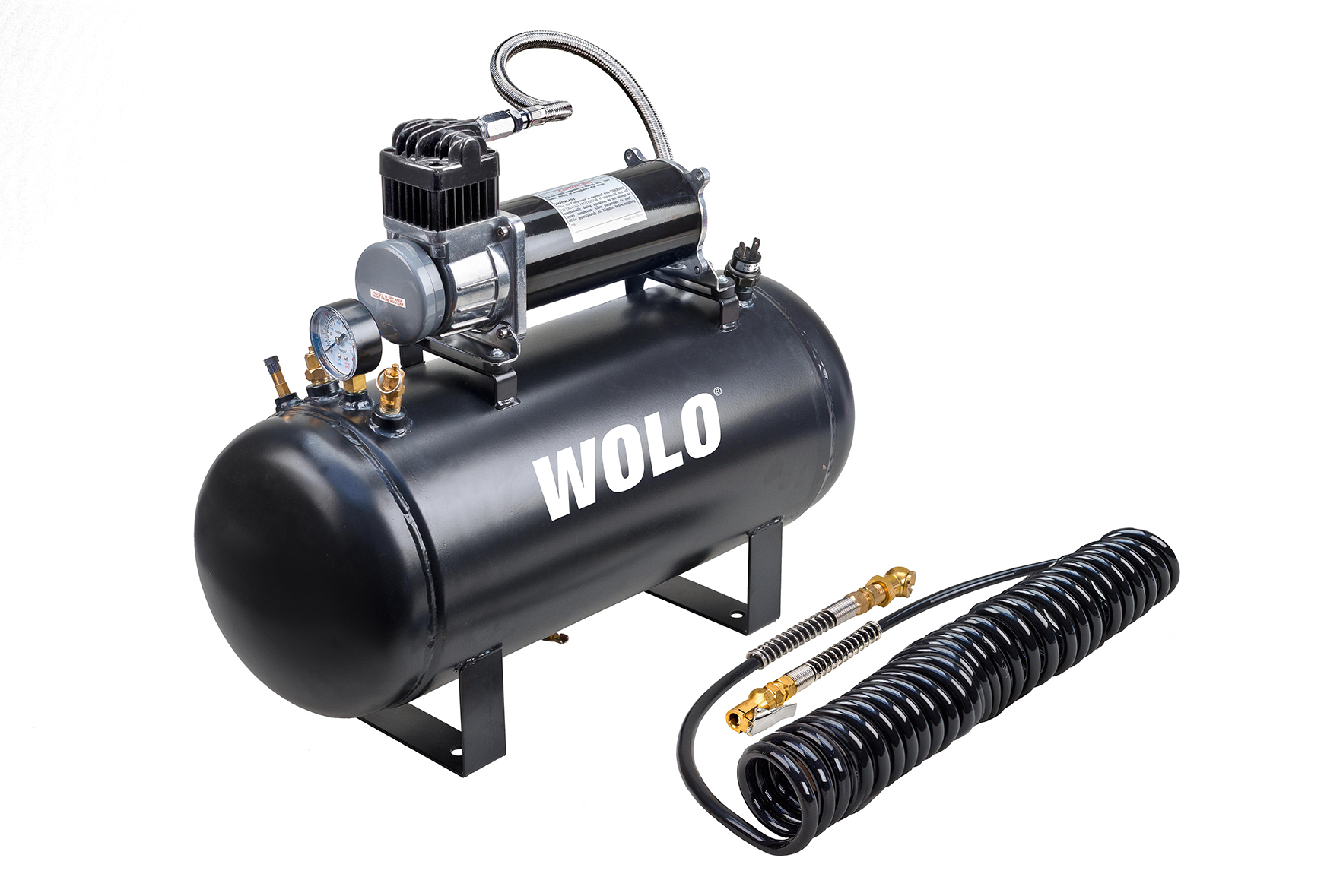 Wolo 860 5-gallon onboard air system used in the 837-860 PRO Plus kit
