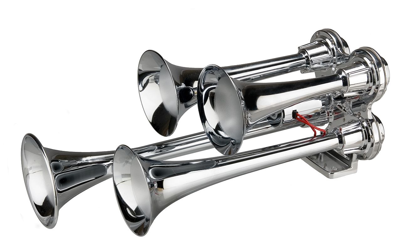 Wolo 853 Philly Express 4-trumpet chrome train horn